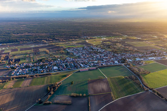 Steinfeld in the state Rhineland-Palatinate, Germany viewn from the air