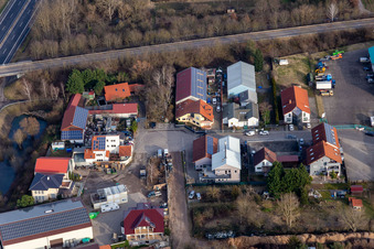 Industrial estate In der Nauroth, Harry Anton Sanitary and Heating Construction in Ellerstadt in the state Rhineland-Palatinate, Germany