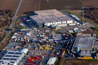 Lekkerland Logistics Center Mannheim in the district Roxheim in Bobenheim-Roxheim in the state Rhineland-Palatinate, Germany