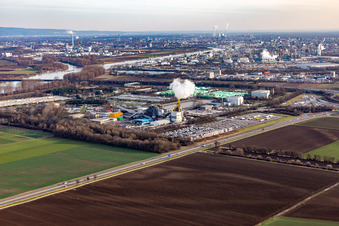 BASF sewage treatment plant Lanfer Logistik GmbH / HELA GmbH Hermann Lanfer in the district Mörsch in Frankenthal in the state Rhineland-Palatinate, Germany