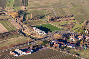 Football field Göcklingen in Göcklingen in the state Rhineland-Palatinate, Germany