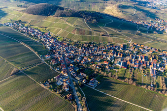 Ranschbach in the state Rhineland-Palatinate, Germany seen from above