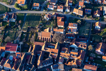 Protestant Church in Birkweiler in the state Rhineland-Palatinate, Germany
