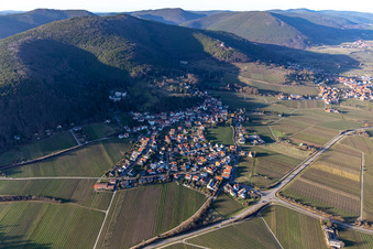 Gleisweiler in the state Rhineland-Palatinate, Germany out of the air