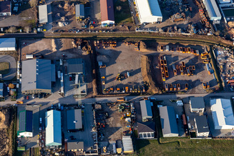 Edenkoben in the state Rhineland-Palatinate, Germany viewn from the air