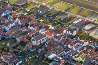 Protestant Church Zeiskam in Zeiskam in the state Rhineland-Palatinate, Germany
