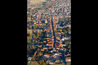 Bellheim in the state Rhineland-Palatinate, Germany from the plane