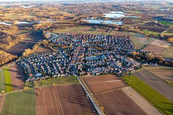 Bird's eye view of Kuhardt in the state Rhineland-Palatinate, Germany