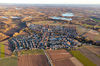 Kuhardt in the state Rhineland-Palatinate, Germany viewn from the air
