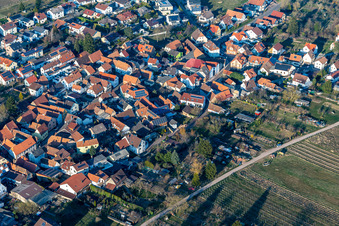 Aerial view of Dust Alley in the district Arzheim in Landau in der Pfalz in the state Rhineland-Palatinate, Germany