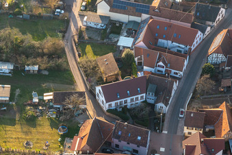 Dust Alley in the district Arzheim in Landau in der Pfalz in the state Rhineland-Palatinate, Germany from above