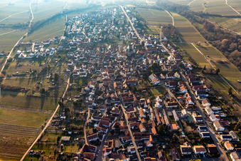 District Arzheim in Landau in der Pfalz in the state Rhineland-Palatinate, Germany viewn from the air