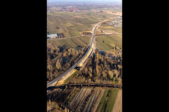 B10 construction site in the district Godramstein in Landau in der Pfalz in the state Rhineland-Palatinate, Germany
