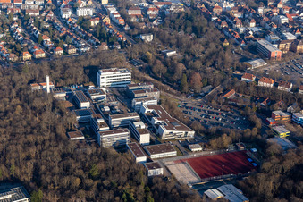 Aerial view of University of Koblenz · Landau - Landau Campus in Landau in der Pfalz in the state Rhineland-Palatinate, Germany