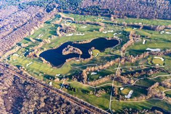 Drone image of Golf course Landgut Dreihof - GOLF absolute in Essingen in the state Rhineland-Palatinate, Germany