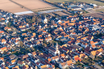 St. Bartholomew and Protestant Church Zeiskam in Zeiskam in the state Rhineland-Palatinate, Germany