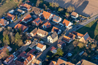 House with Renaissance gable in the u. Street in Westheim in the state Rhineland-Palatinate, Germany