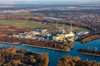 EnBW Kernkraft GmbH (EnKK), Philippsburg in Philippsburg in the state Baden-Wuerttemberg, Germany