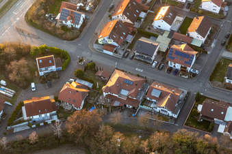 Aerial photograpy of Gehrlein's Restaurant Hardtwald in the district Hardtwald in Neupotz in the state Rhineland-Palatinate, Germany