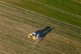 Plant protection application in Niederlauterbach in the state Bas-Rhin, France