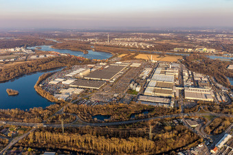 Mercedes-Benz Trucks plant Wörth am Rhein in the district Maximiliansau in Wörth am Rhein in the state Rhineland-Palatinate, Germany