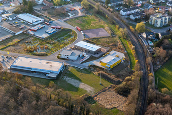 LORETH GmbH, Edeka Burger, Federal Police and Parcel Center in Kandel in the state Rhineland-Palatinate, Germany