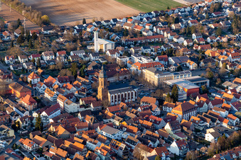 Marketplace in Kandel in the state Rhineland-Palatinate, Germany