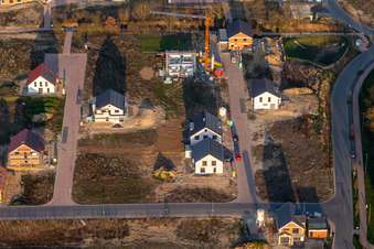 Oblique view of New development area K2 in Kandel in the state Rhineland-Palatinate, Germany