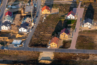 New development area K2 in Kandel in the state Rhineland-Palatinate, Germany out of the air