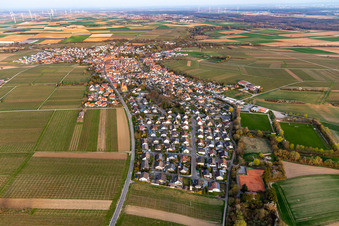 Insheim in the state Rhineland-Palatinate, Germany out of the air