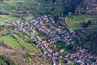 Eußerthal in the state Rhineland-Palatinate, Germany out of the air