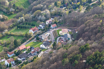 Oblique view of Leinsweiler in the state Rhineland-Palatinate, Germany