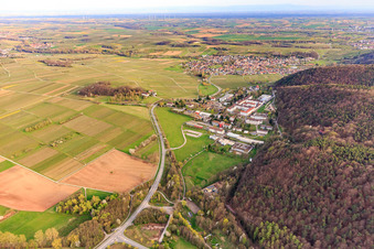 Pfalzklinik Landeck from the northwest in Klingenmünster in the state Rhineland-Palatinate, Germany