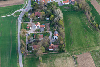 Drone image of Vollmersweiler in the state Rhineland-Palatinate, Germany