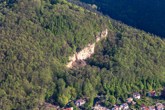 Frankweiler in the state Rhineland-Palatinate, Germany from the plane