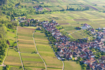 Aerial photograpy of Weyher in der Pfalz in the state Rhineland-Palatinate, Germany