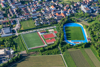 Weinstraßenstadion sports field complex Edenkoben in Maikammer in the state Rhineland-Palatinate, Germany
