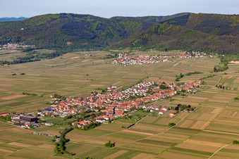 Rhodt unter Rietburg in the state Rhineland-Palatinate, Germany out of the air