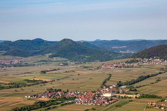 Böchingen in the state Rhineland-Palatinate, Germany viewn from the air