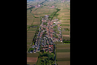 Roschbach in the state Rhineland-Palatinate, Germany seen from above