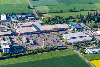 Hornbach DIY store parking lot in Bornheim in the state Rhineland-Palatinate, Germany