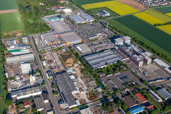 Aerial photograpy of Hornbach DIY store in Bornheim in the state Rhineland-Palatinate, Germany