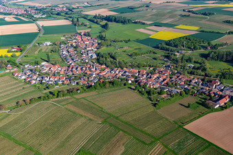 Oberhausen in the state Rhineland-Palatinate, Germany out of the air