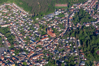 Aerial photograpy of Hauenstein in the state Rhineland-Palatinate, Germany