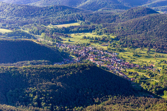 Birkenhördt in the state Rhineland-Palatinate, Germany from the drone perspective