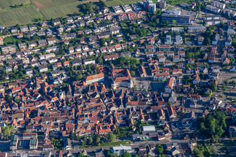 Castle and Königstr in Bad Bergzabern in the state Rhineland-Palatinate, Germany