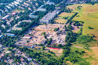 Erzbergerstr in the district Nordstadt in Karlsruhe in the state Baden-Wuerttemberg, Germany