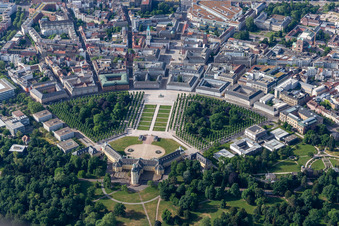 Castle Karlsruhe in the district Innenstadt-West in Karlsruhe in the state Baden-Wuerttemberg, Germany