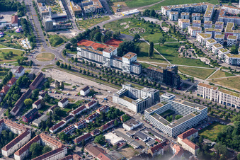 German Pharmacists and Doctors Bank eG - apoBank on Ludwig-Erhard-Allee in the district Oststadt in Karlsruhe in the state Baden-Wuerttemberg, Germany