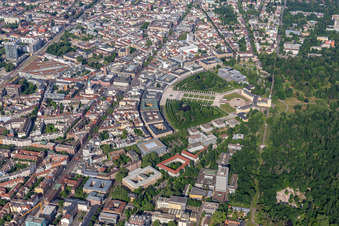 Circle in the district Innenstadt-West in Karlsruhe in the state Baden-Wuerttemberg, Germany